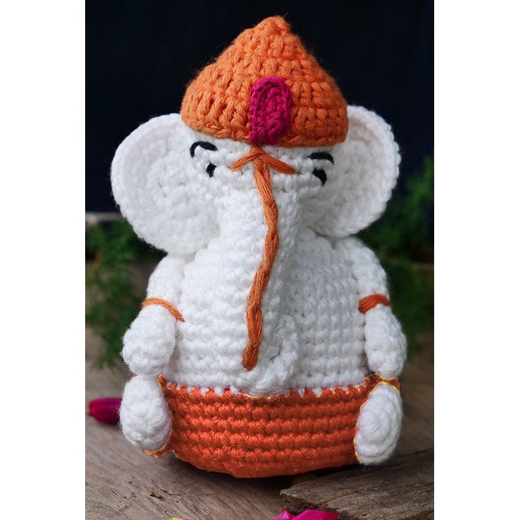Hand Made Crochet Ganesha
