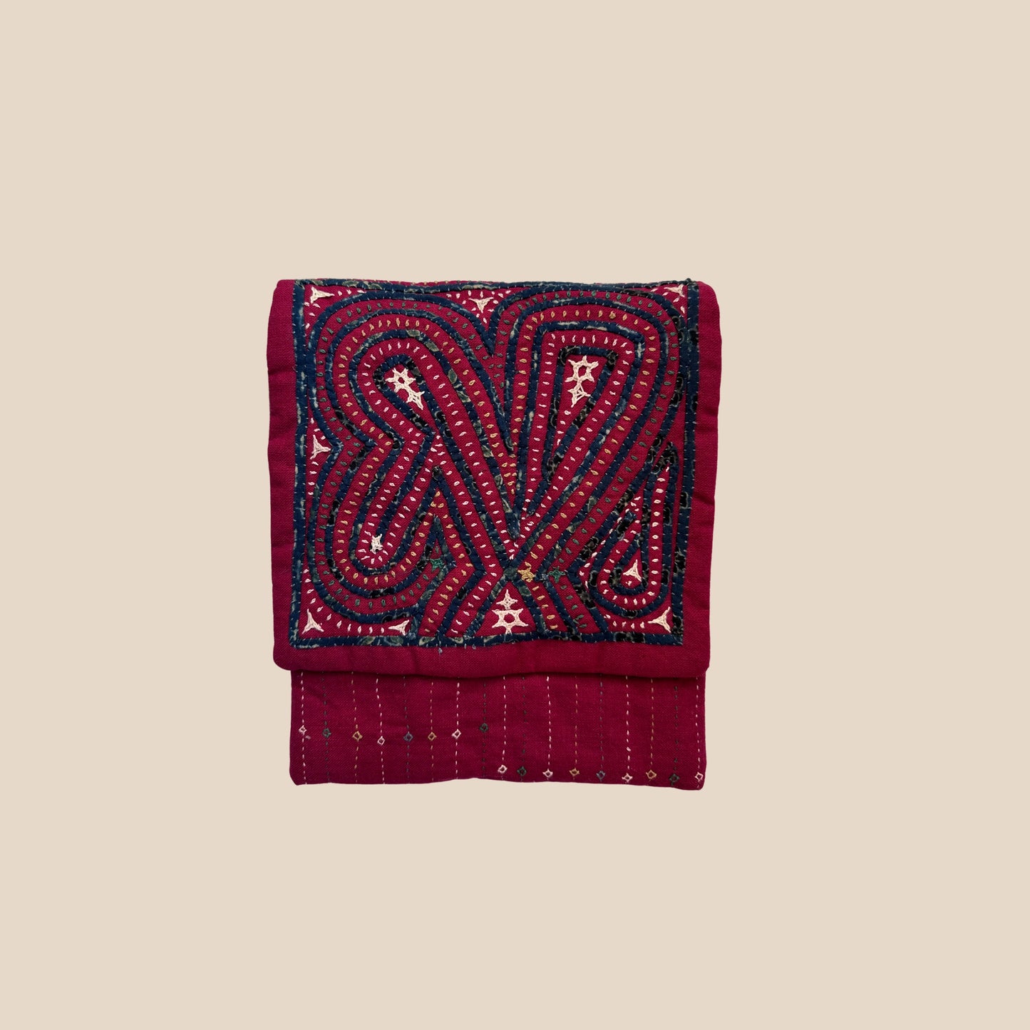 Rabari Applique Hand Embroidered Cotton Sling Bag