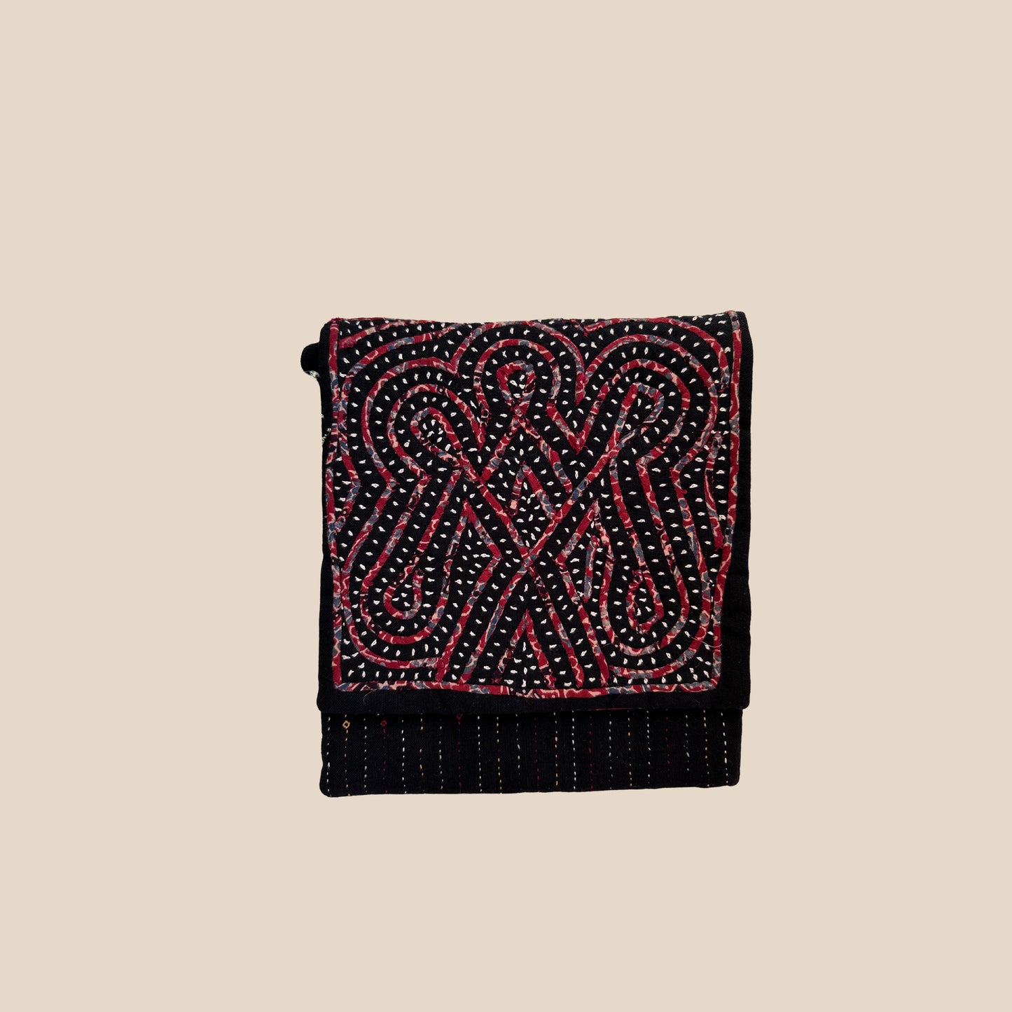 Rabari Applique Hand Embroidered Cotton Sling Bag