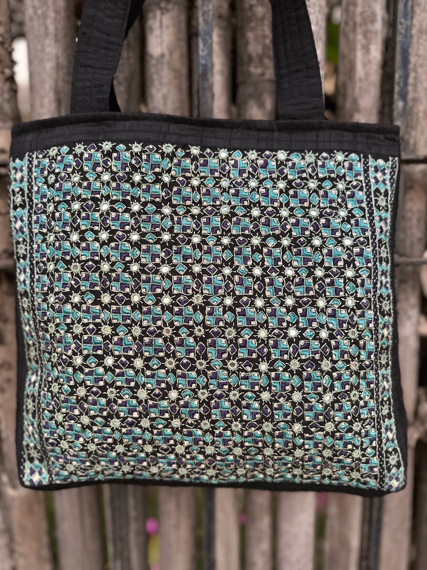 Neran Hand Embroidered Silk Handbag