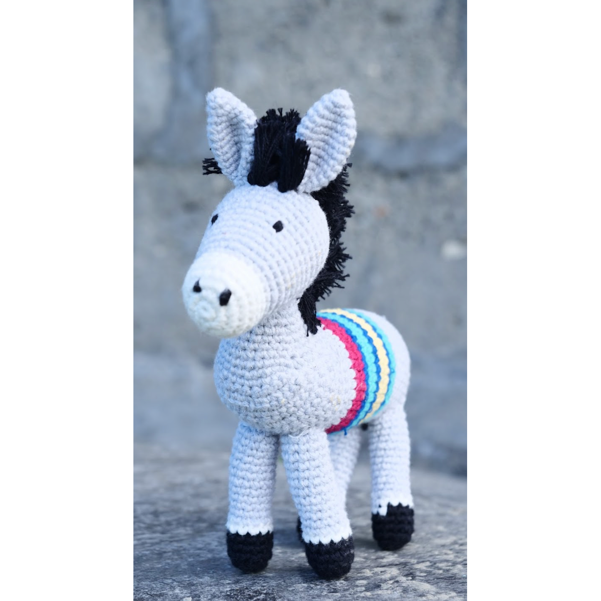 Hand Made Crochet Donkey