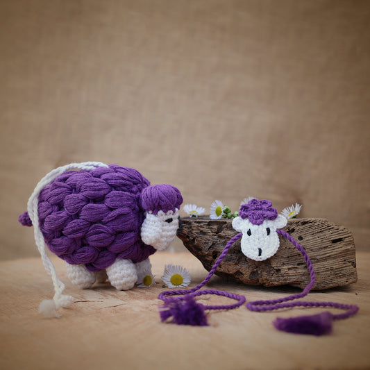 Ba Ba Black Sheep Plush Stuffed Toy and Sheep Rakhi (RAKHI + SHEEP COMBO)