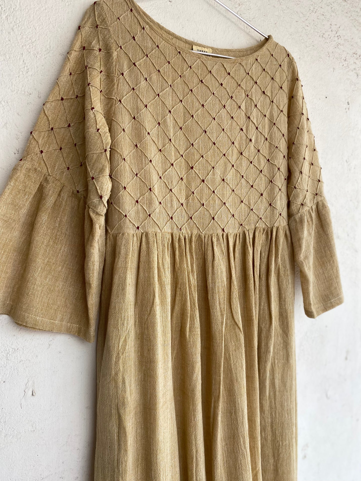 Knotted Yellow Dress