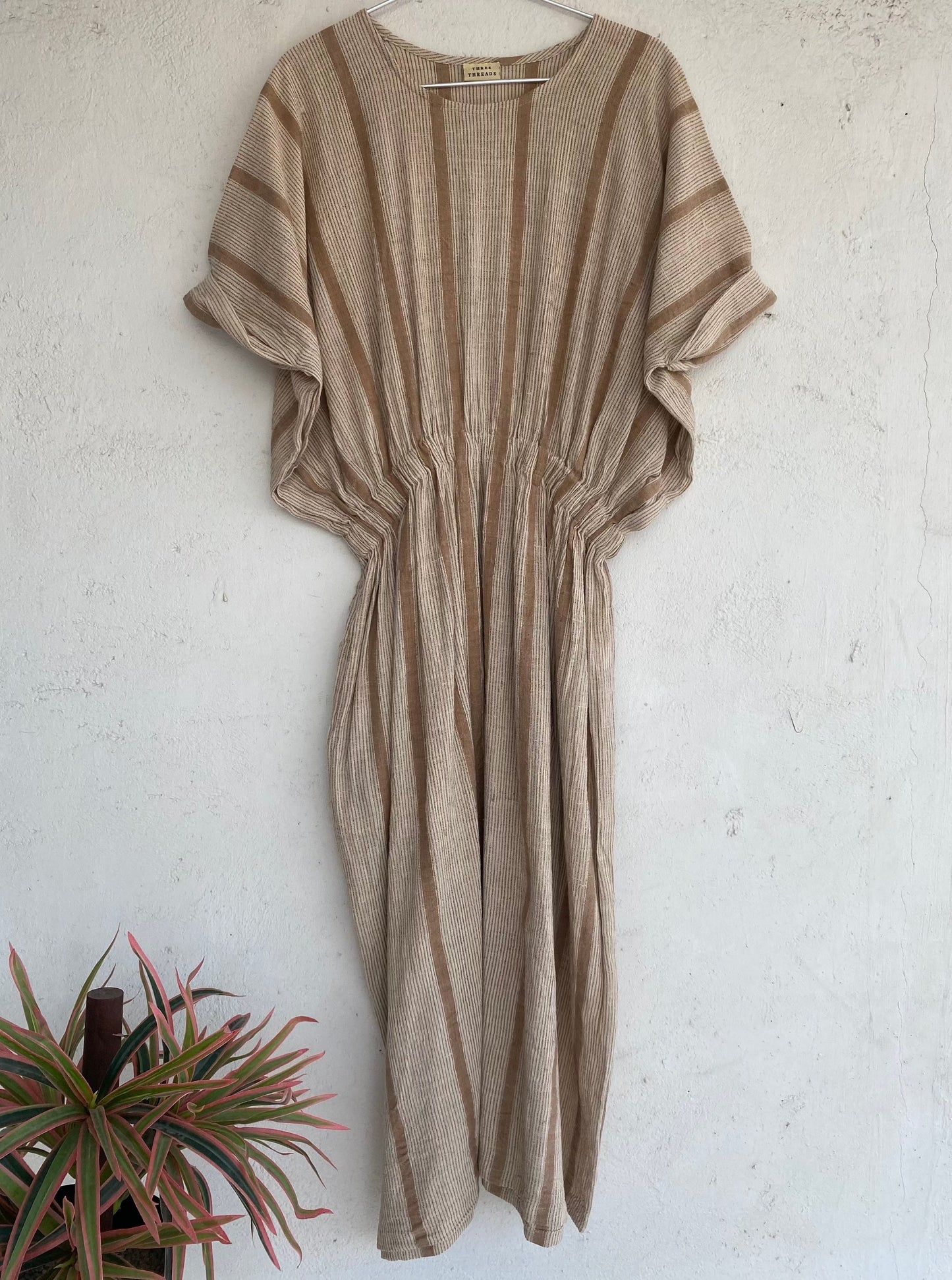 Brown Textured Dress