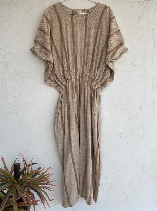 Brown Textured Dress