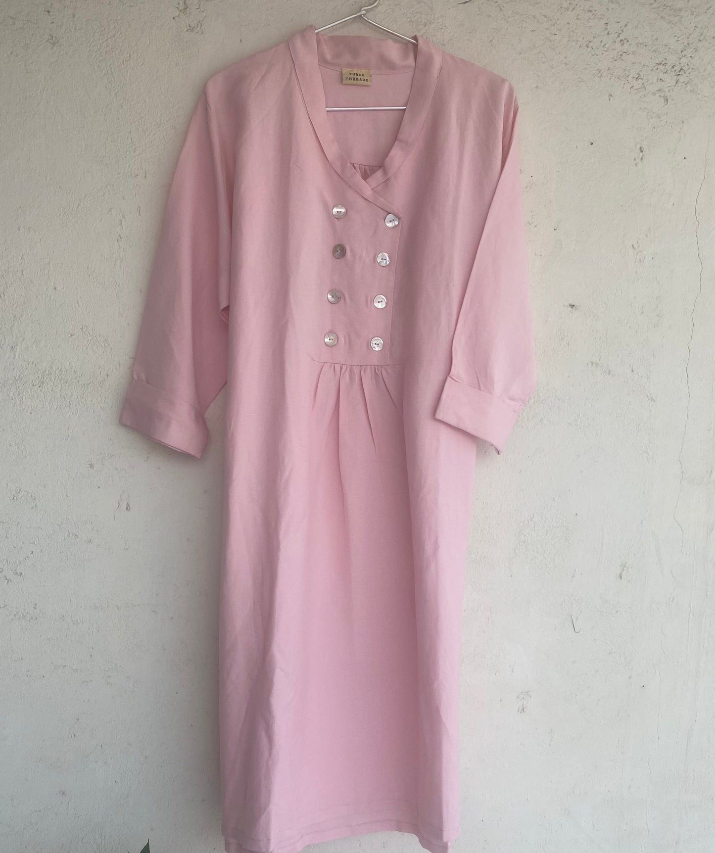 Oversized Pink Cowl Neck Dress