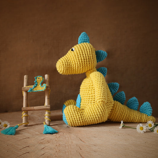 Baby Dragon Plush Stuffed Toy & Dragon Rakhi (RAKHI + DRAGON COMBO)