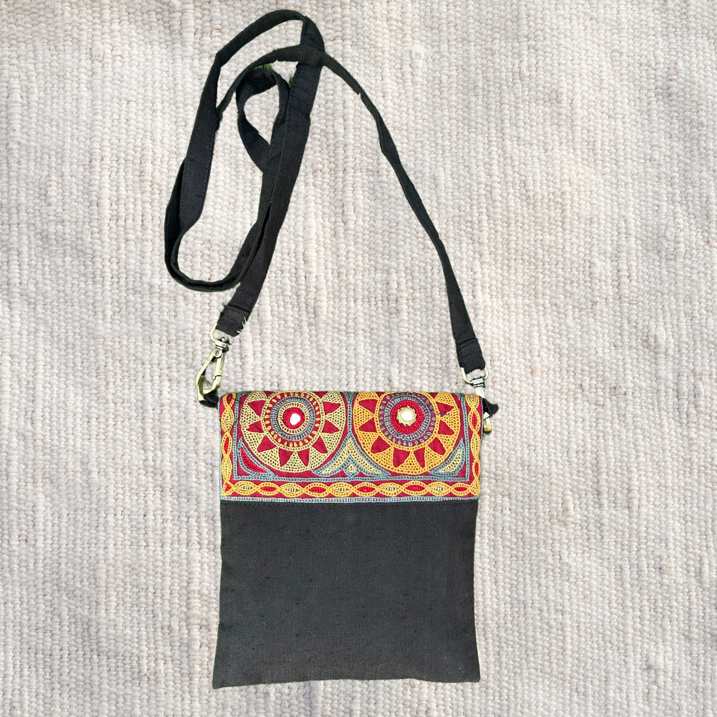 Ahir Hand Embroidery Cotton Sling bag