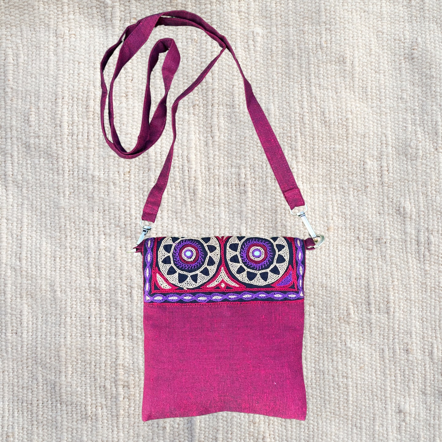 Ahir Hand Embroidery Cotton Sling bag