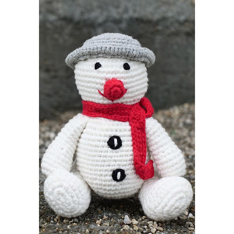 Hand Made Crochet Snowman