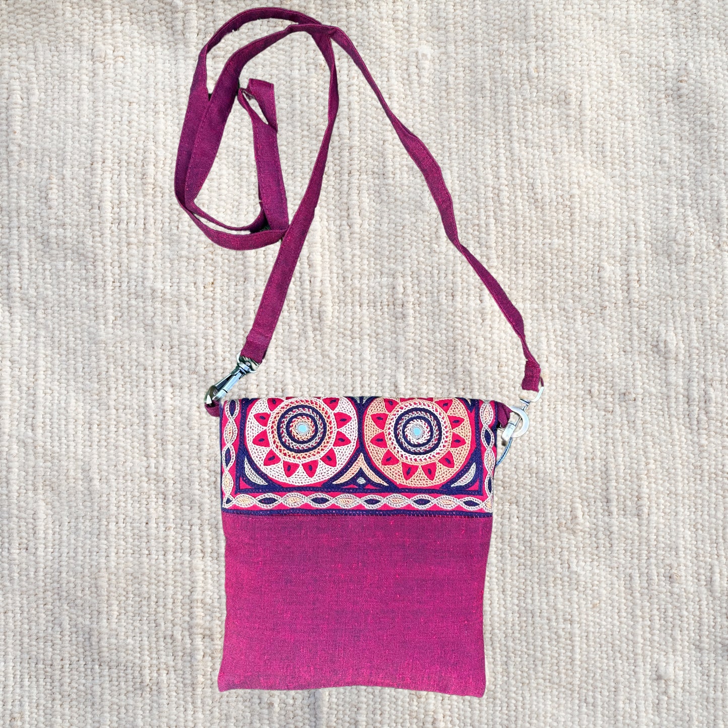 Ahir Hand Embroidery Cotton Sling bag