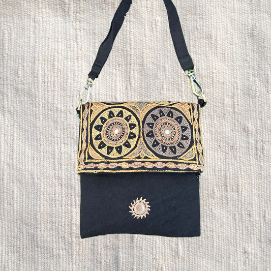 Ahir Hand Embroidery Cotton Sling bag