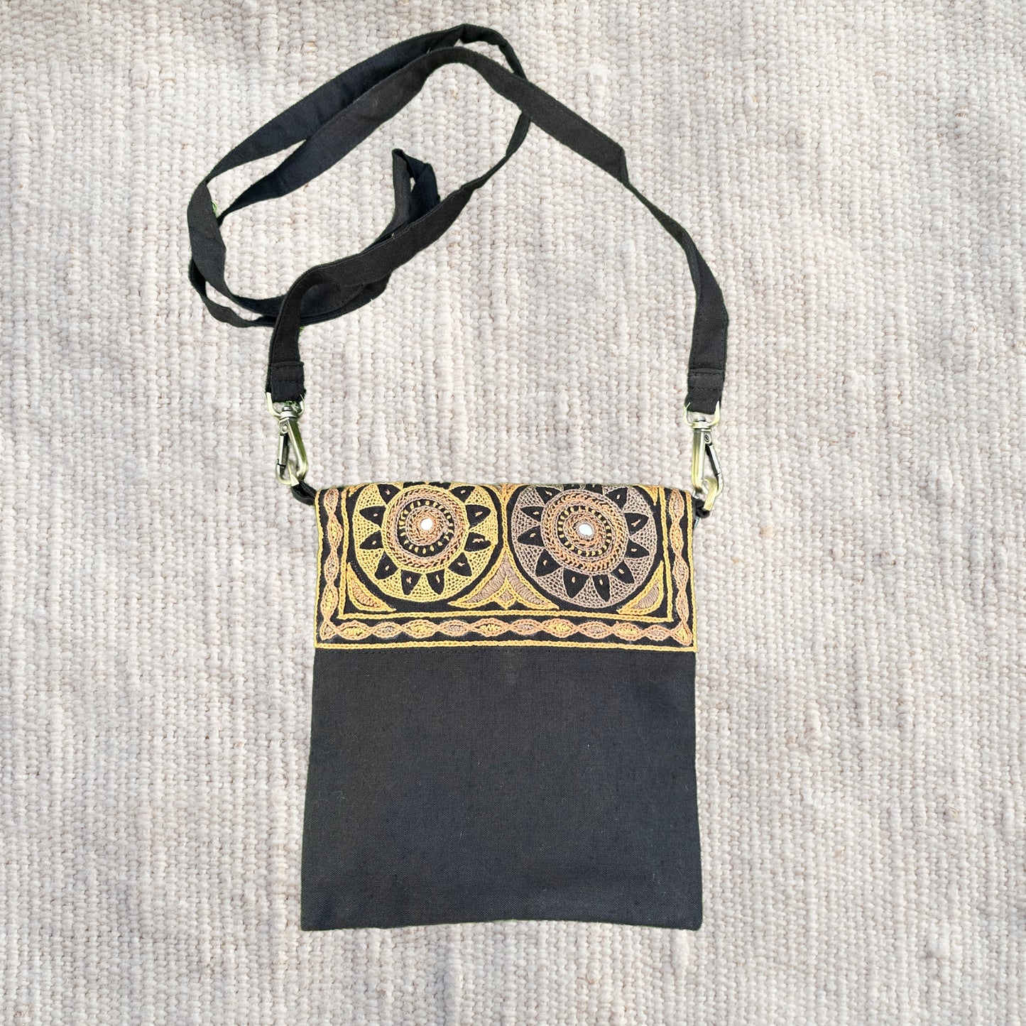 Ahir Hand Embroidery Cotton Sling bag