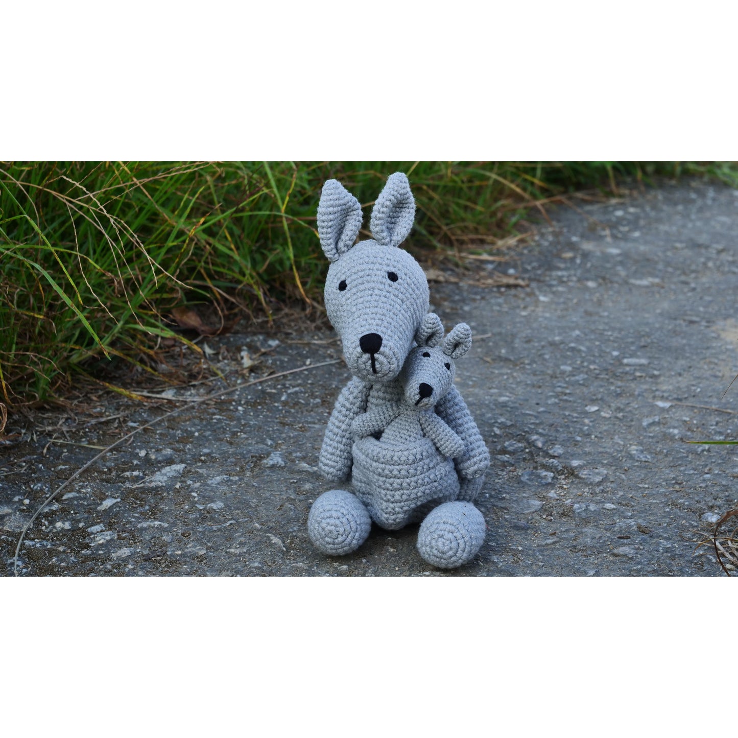 Hand Made Crochet Kangaroo