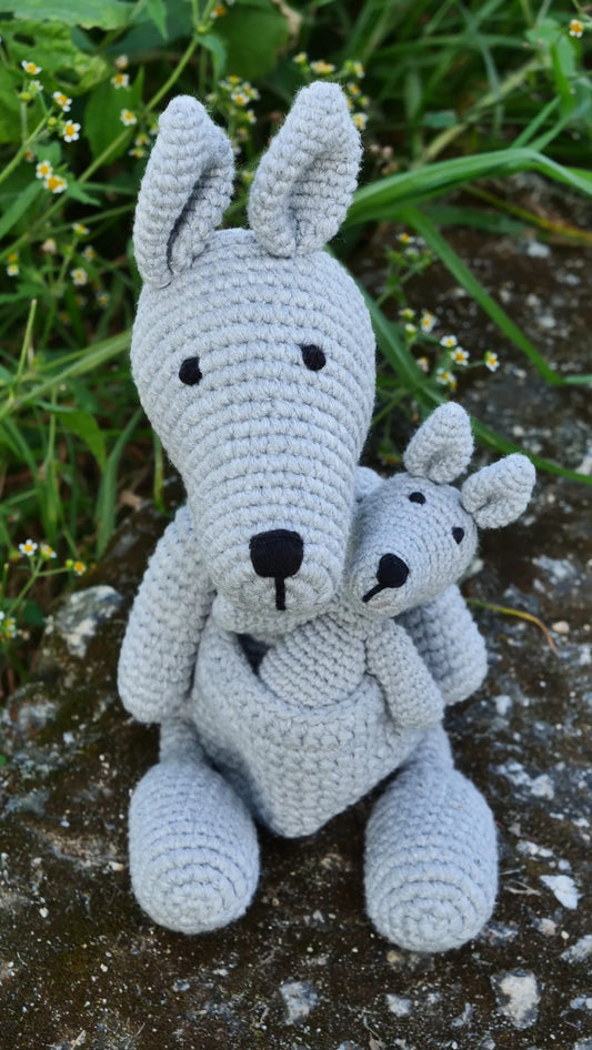 Hand Made Crochet Kangaroo