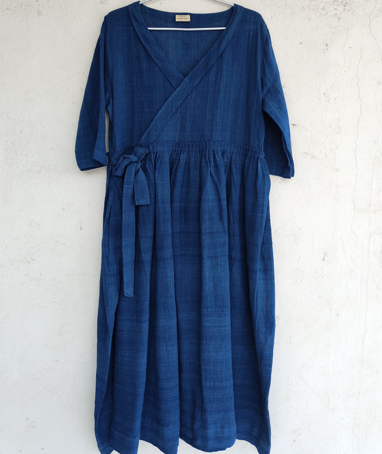 Indigo tie-up Dress