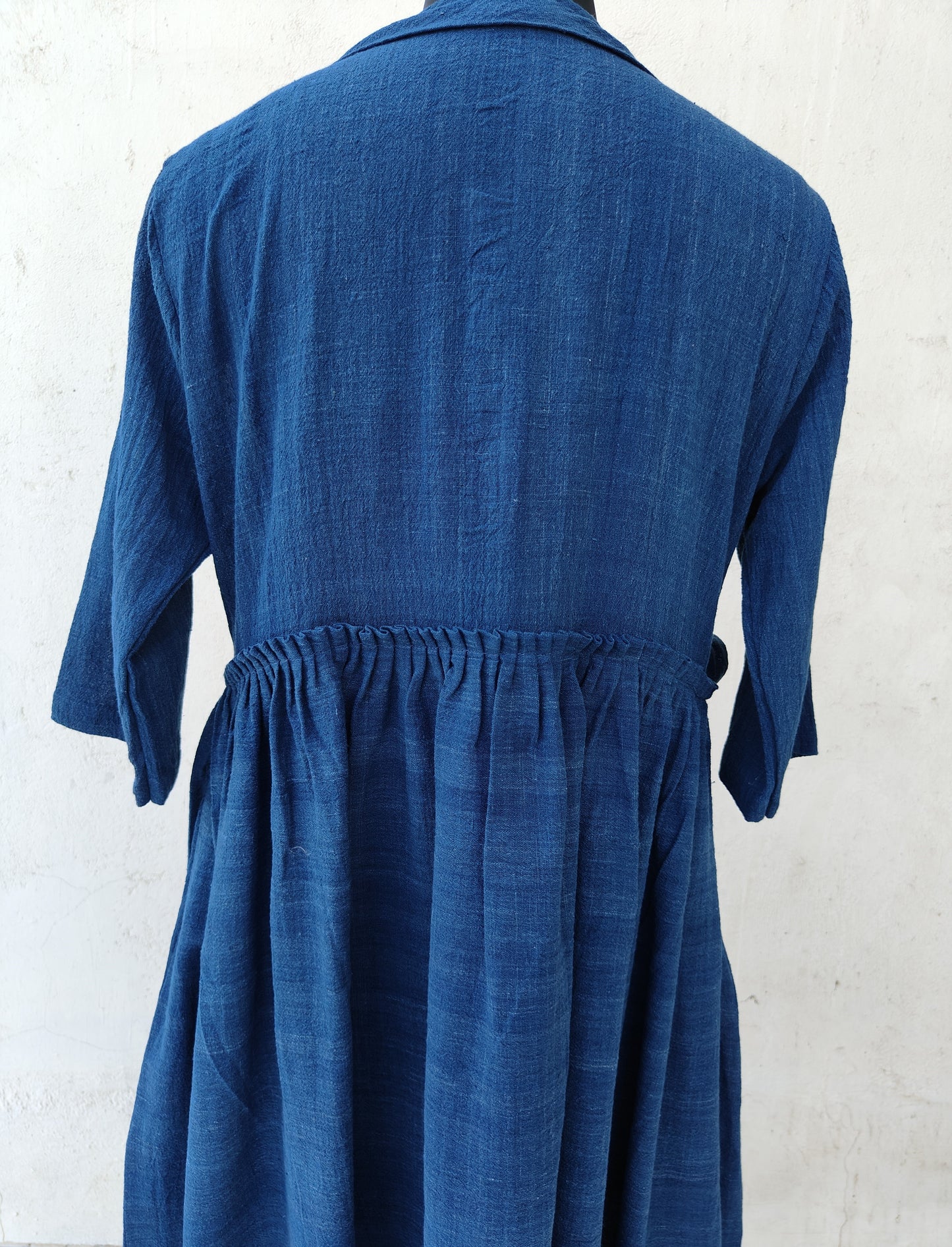 Indigo tie-up Dress