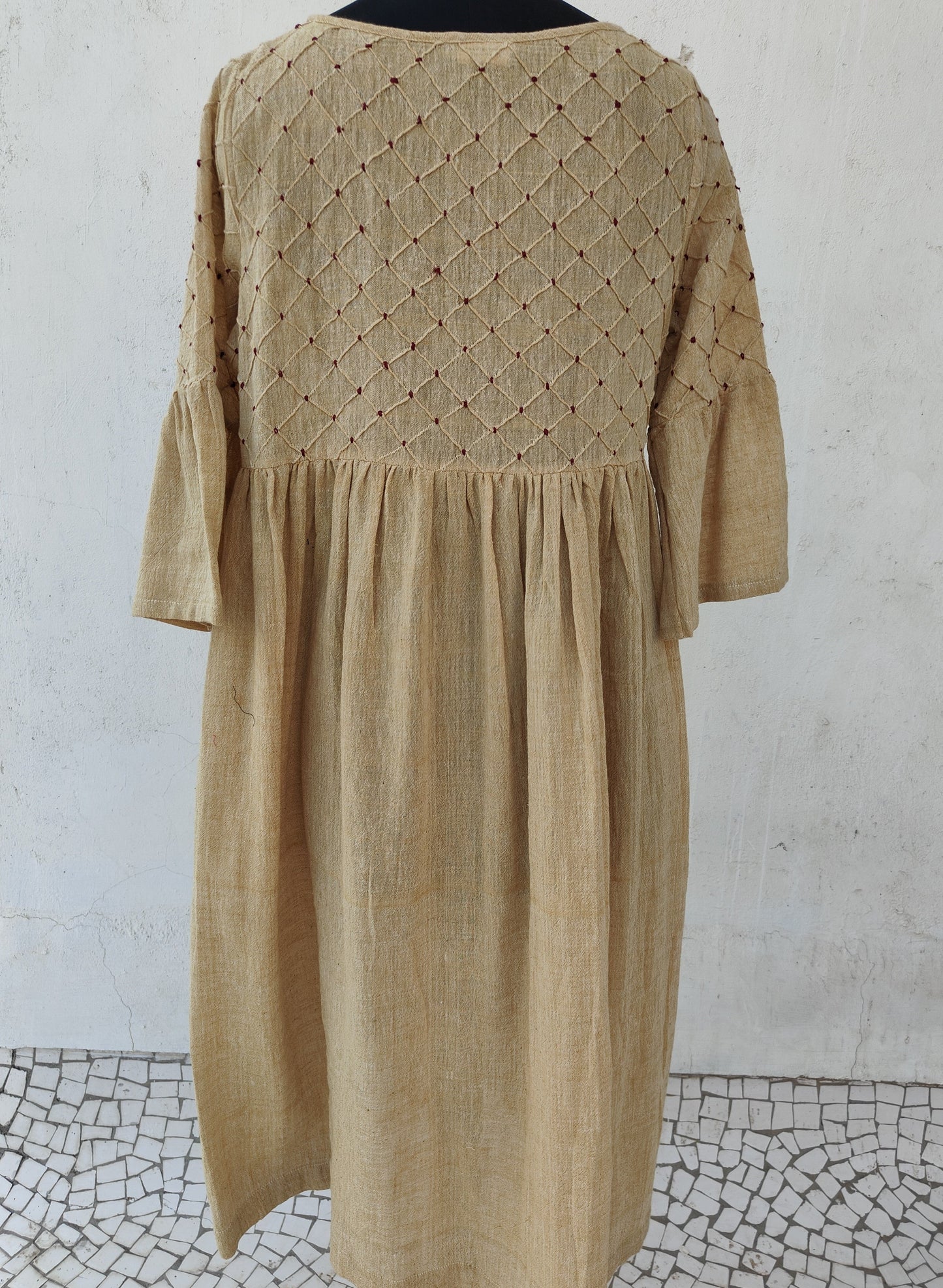 Knotted Yellow Dress