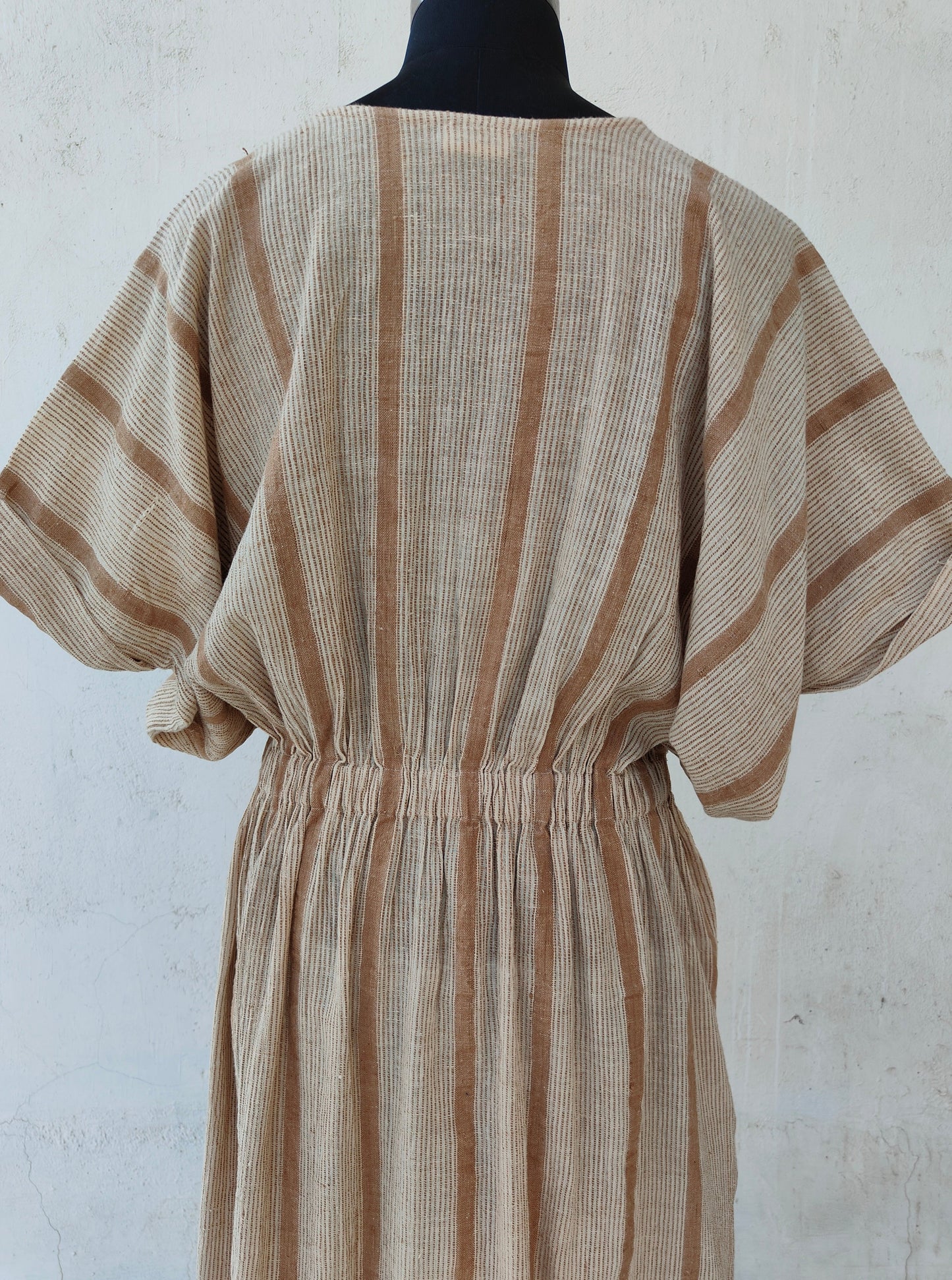Brown Textured Dress