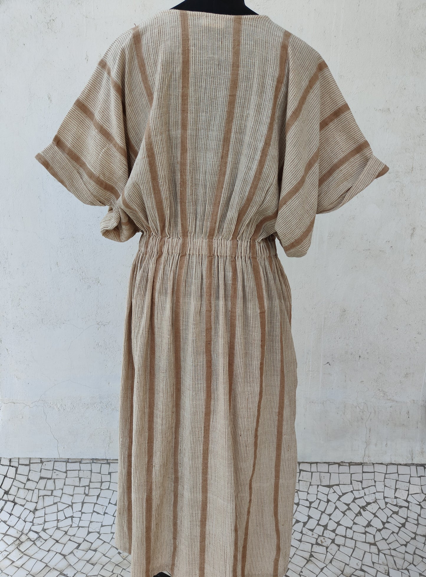 Brown Textured Dress