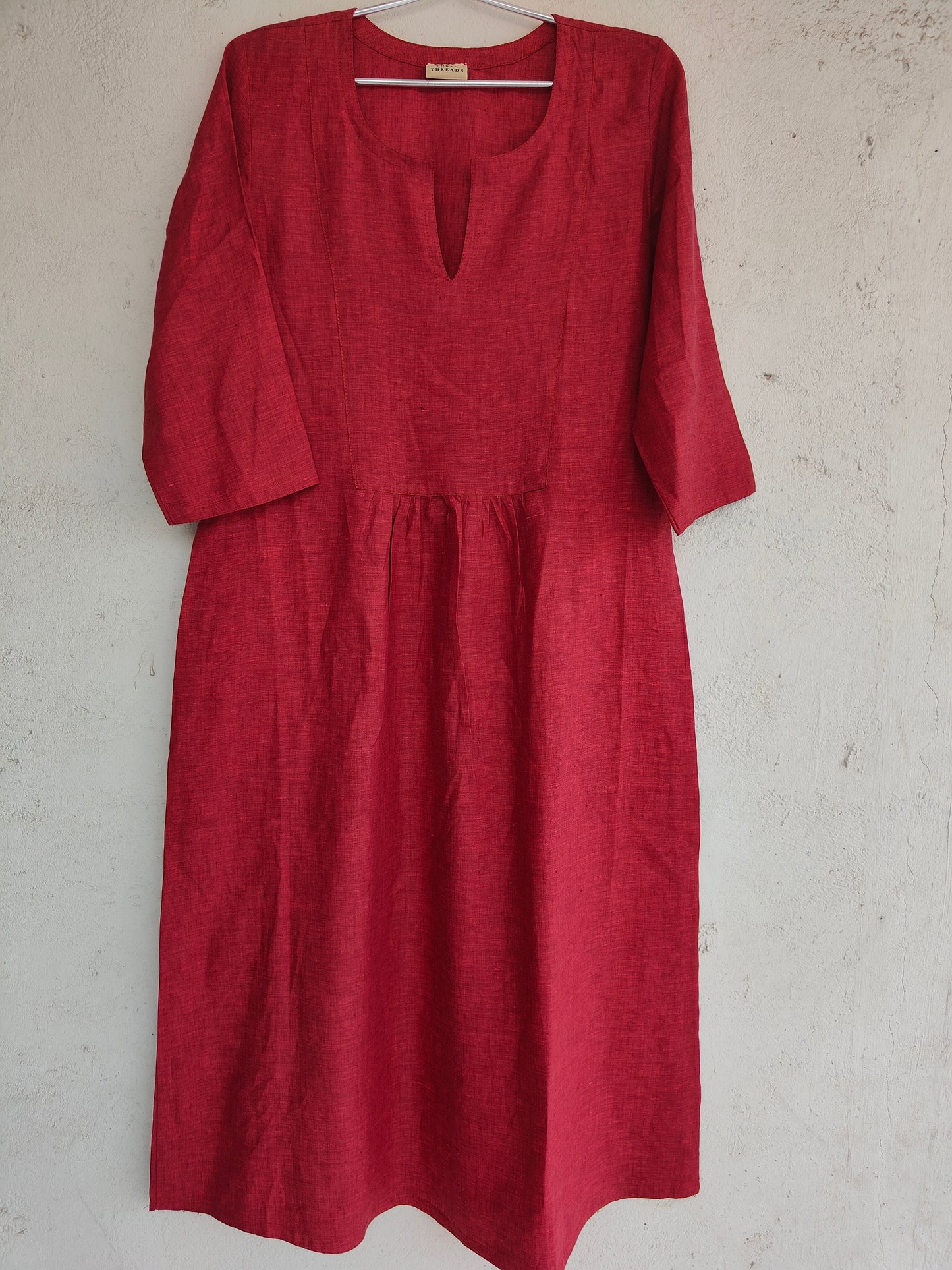 Deep Red Easy Dress