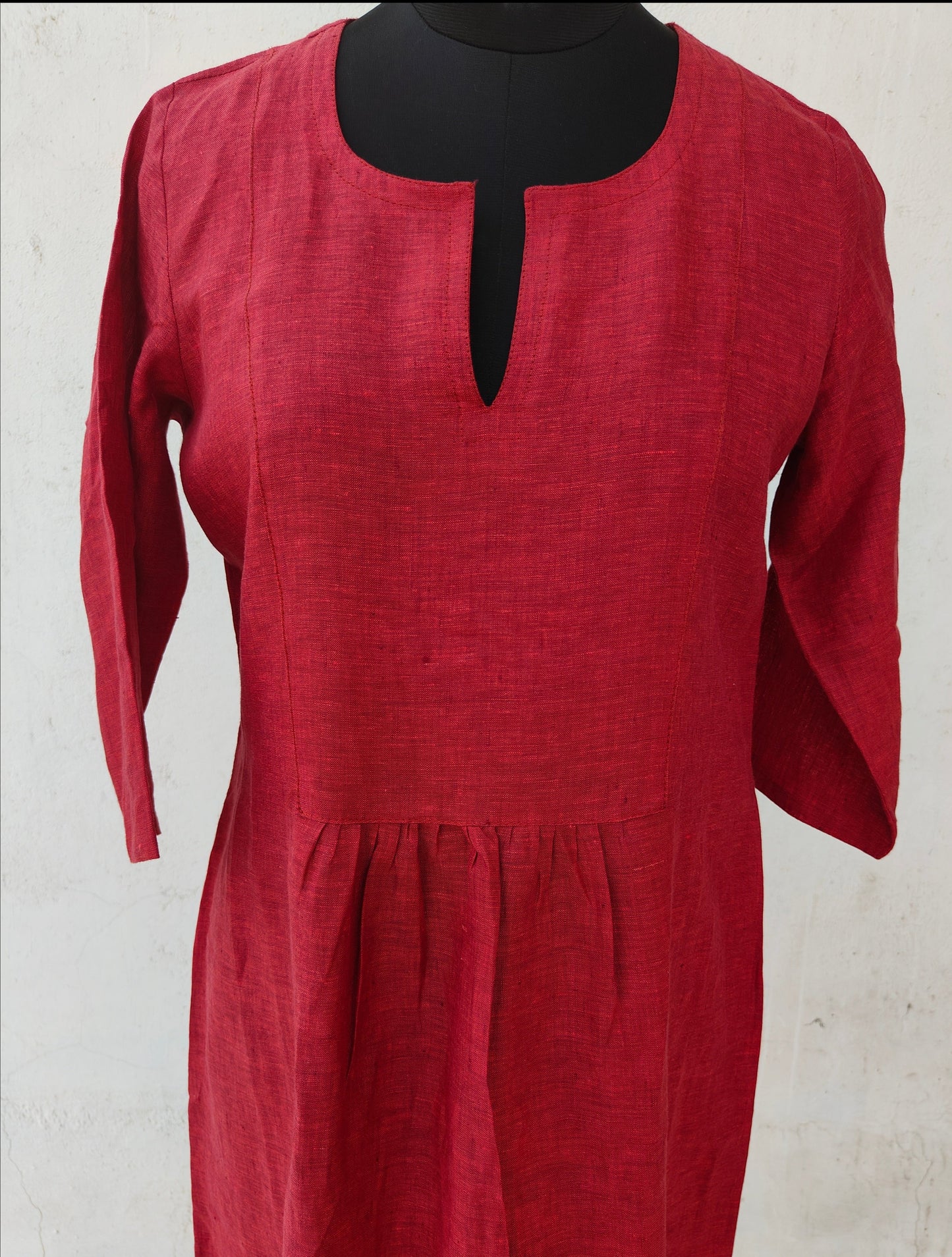 Deep Red Easy Dress