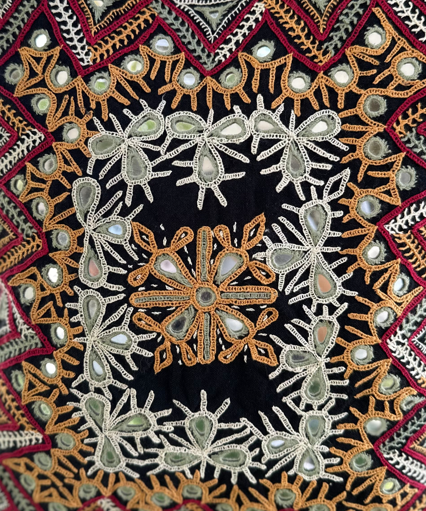 Applique Hand Embroidered Cotton Handbag