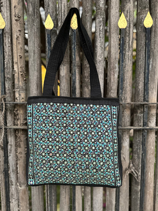 Neran Hand Embroidered Silk Handbag