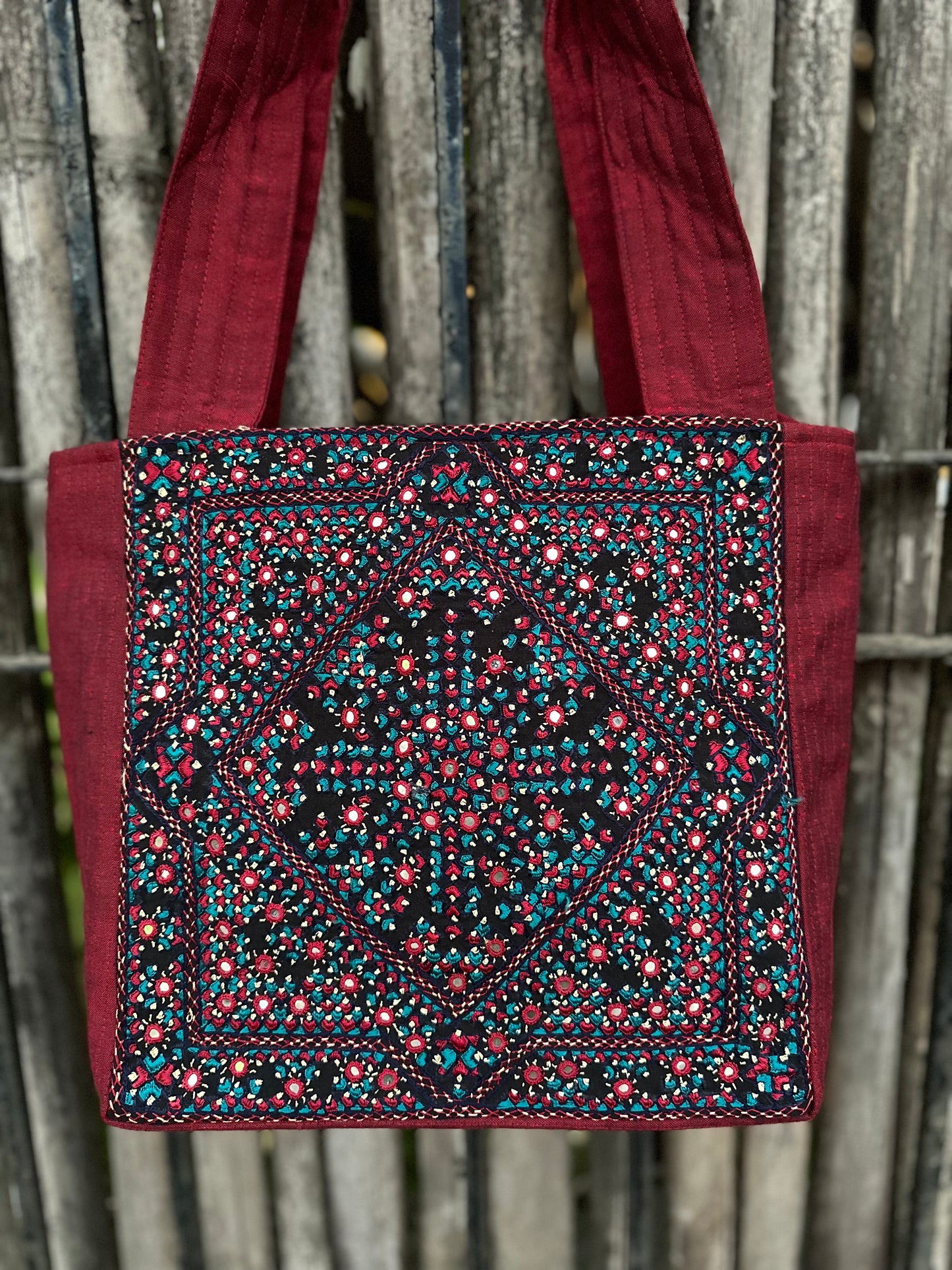 Neran Hand Embroidered Silk Handbag
