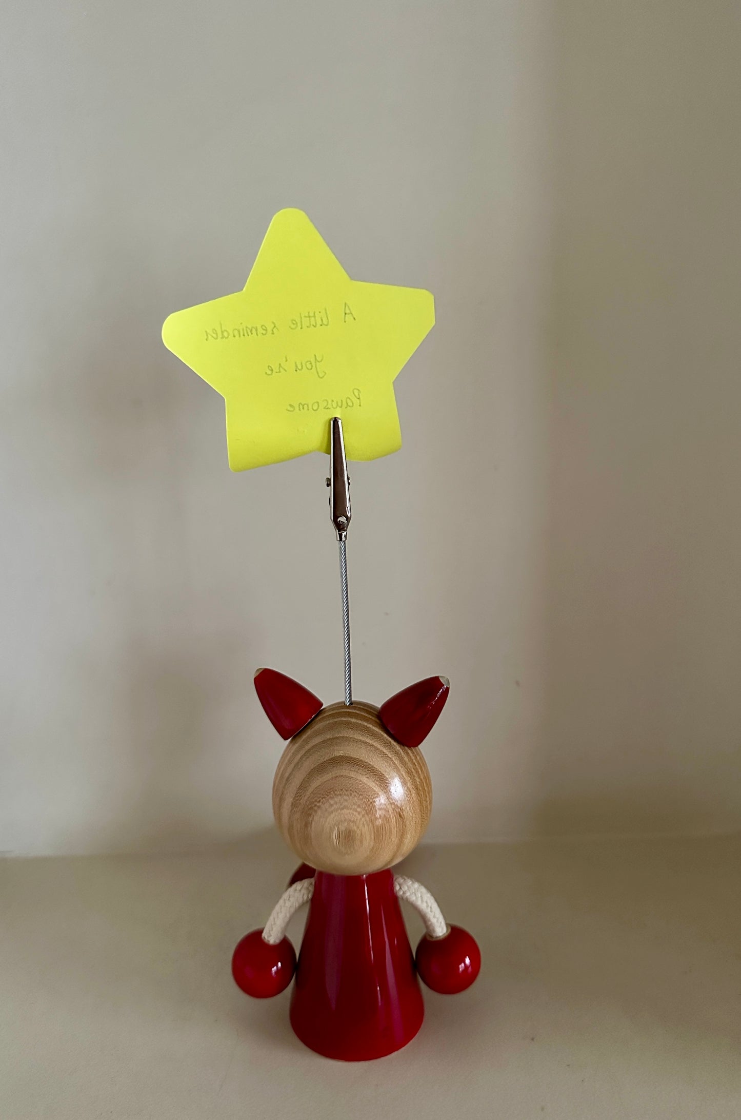 Whiskers the Cat – Handcrafted Note Holder