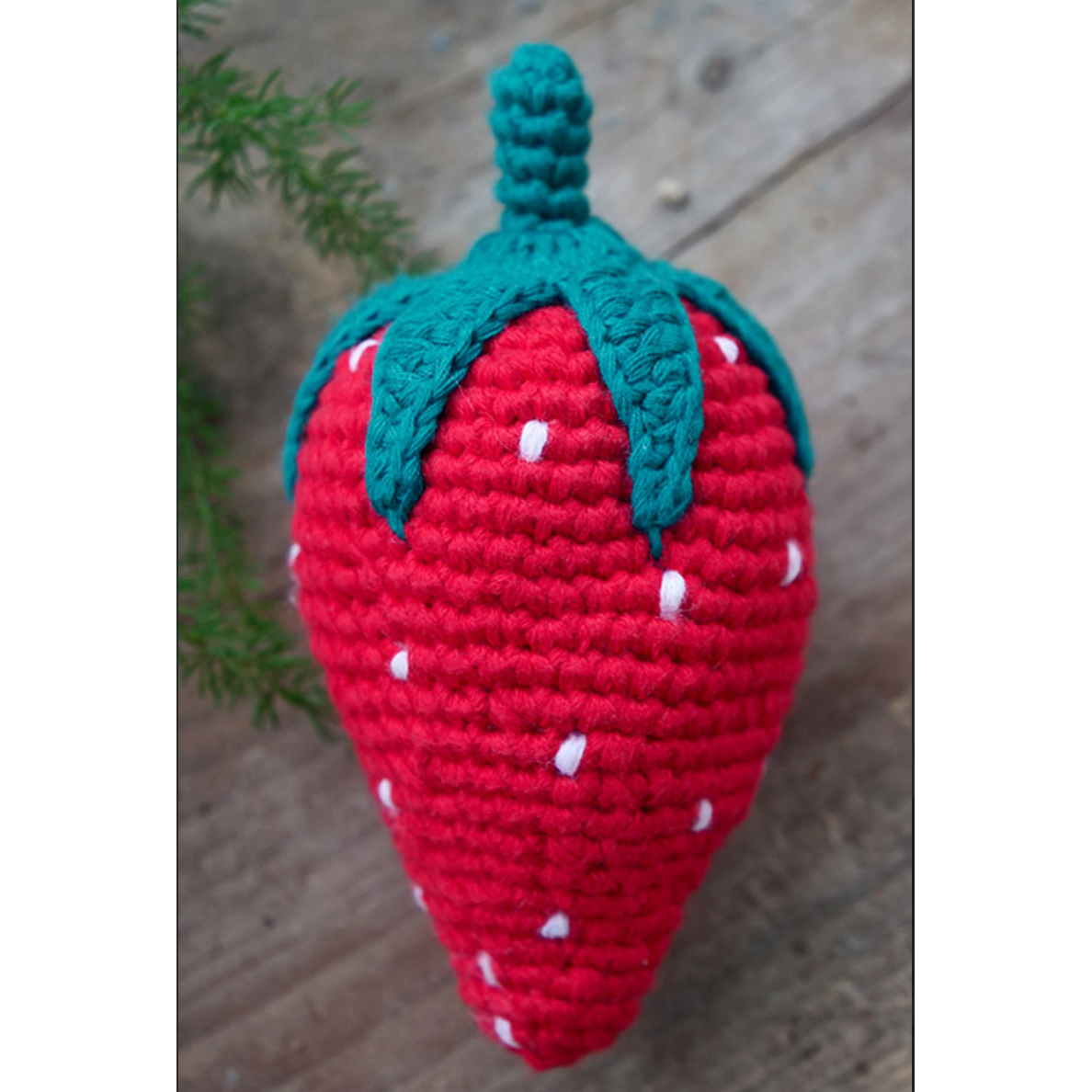 Hand Made Crochet Strawberry