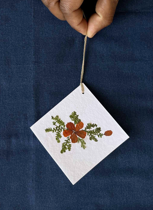 Oshibana Flower tags (Set of 4)