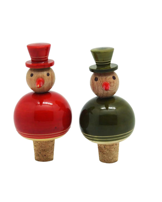 Snowman bottle stoppers