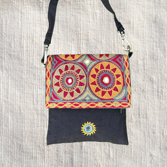Ahir Hand Embroidery Cotton Sling bag